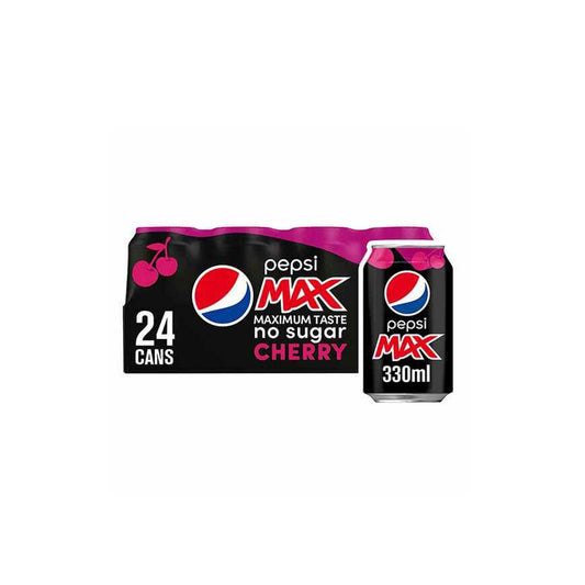 Pepsi Max Cherry Cans 24 X 330Ml