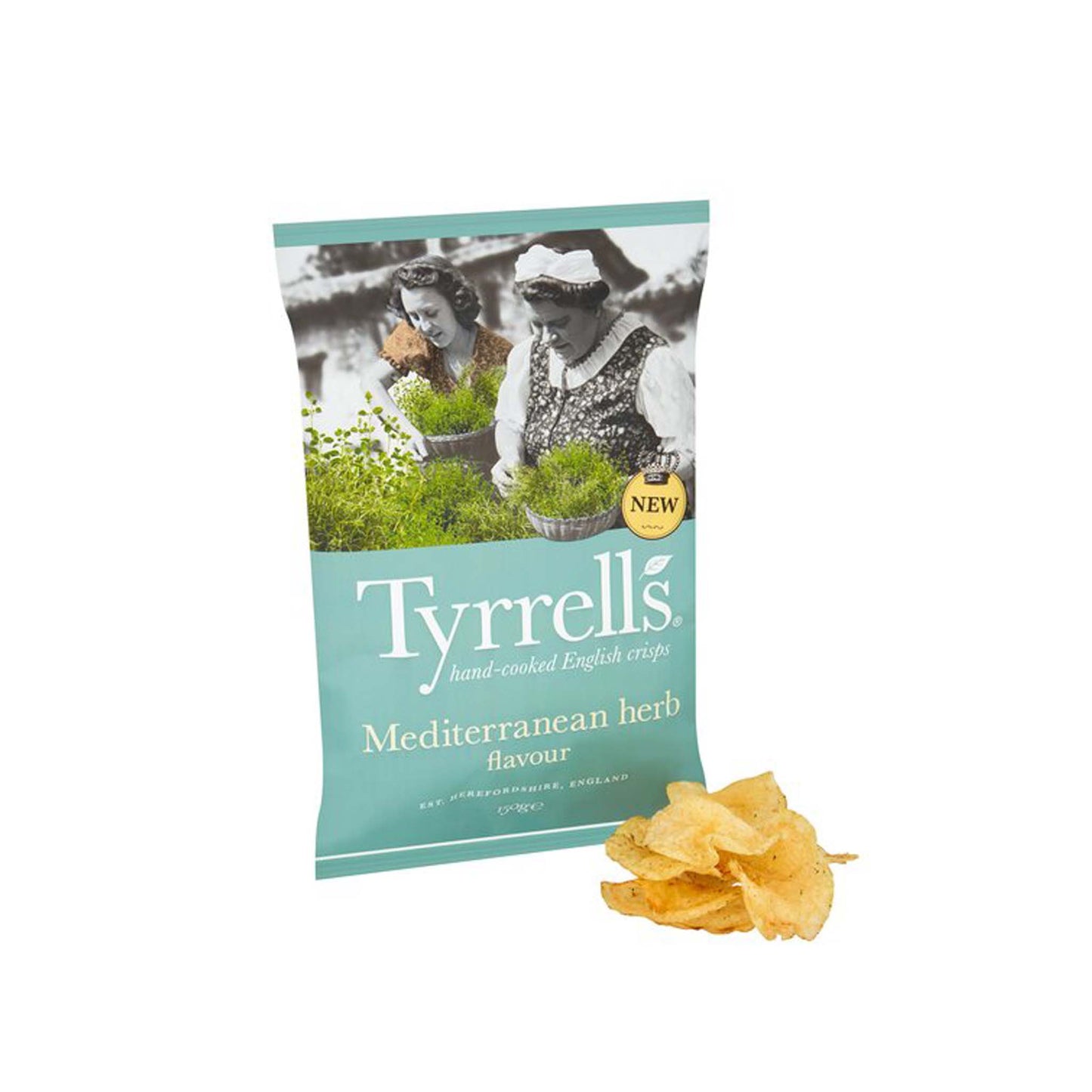Tyrrells Mediterranean Herb Crisps 150G