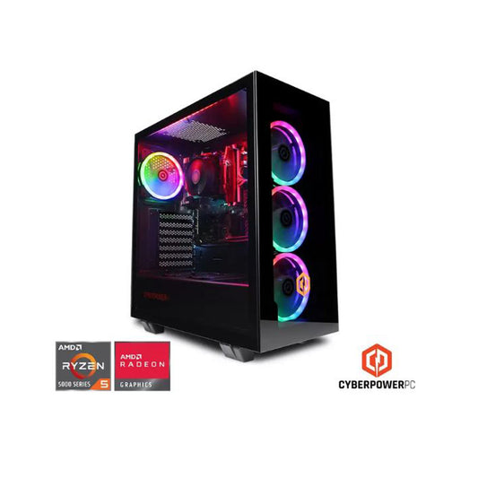 Cyberpower, AMD Ryzen 5, 8GB RAM, 500GB SSD, Gaming Desktop PC