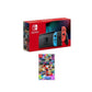 NINTENDO Switch Neon Red & Mario Kart 8 Deluxe Bundle