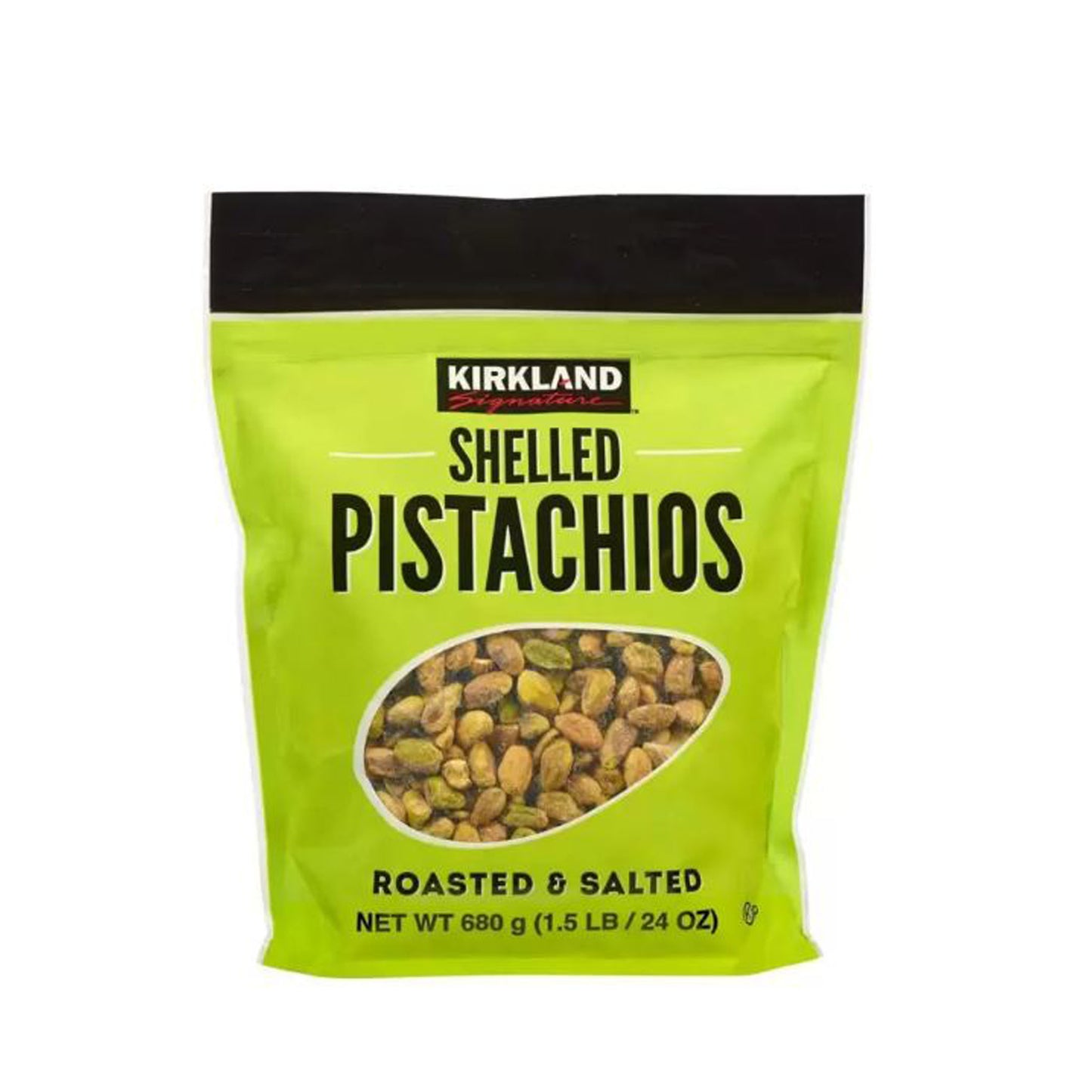 Kirkland Signature Roasted and Salted Shelled Pistachios, 680g