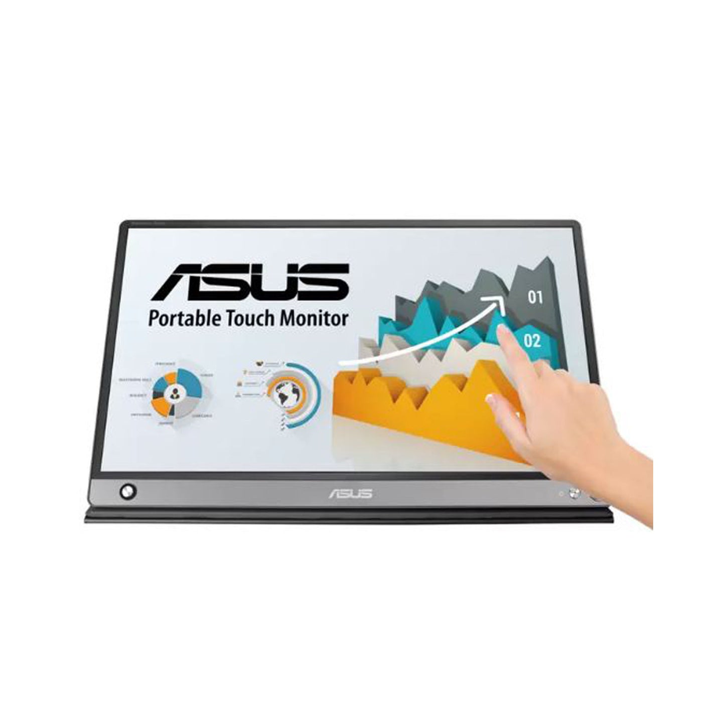 ASUS 15.6 Inch Full HD 60Hz IPS Touch Screen Portable Monitor, MB16AMT