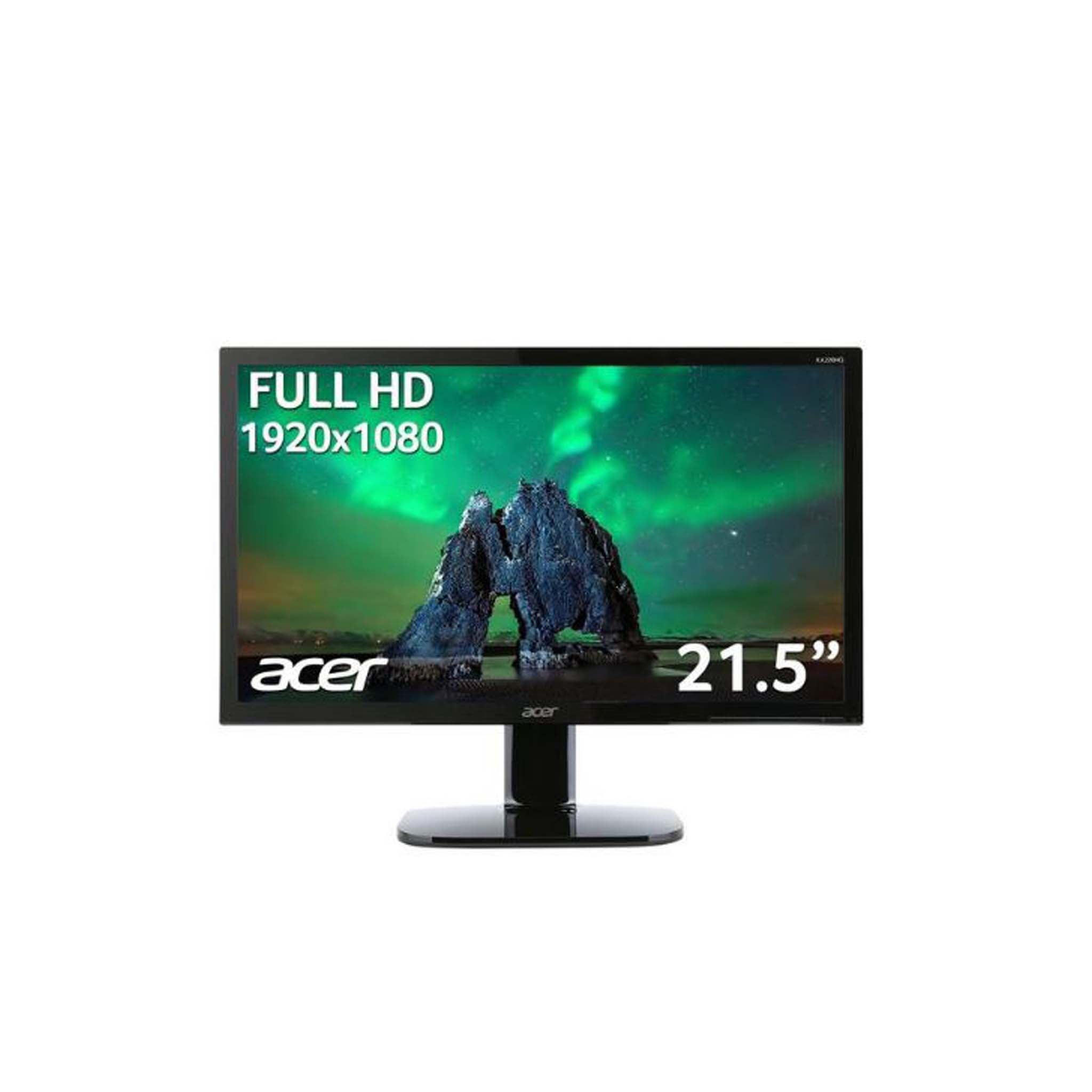 ACER KA220Q Hbi Monitor LED 21,45 pulgadas (54,5 cm), Full HD (1920x1080),  VA, sin marcos, antiparpadeo, filtro de luz azul, Negro, UM.WX0EE.H02 -  Monitores PC Kalamazoo