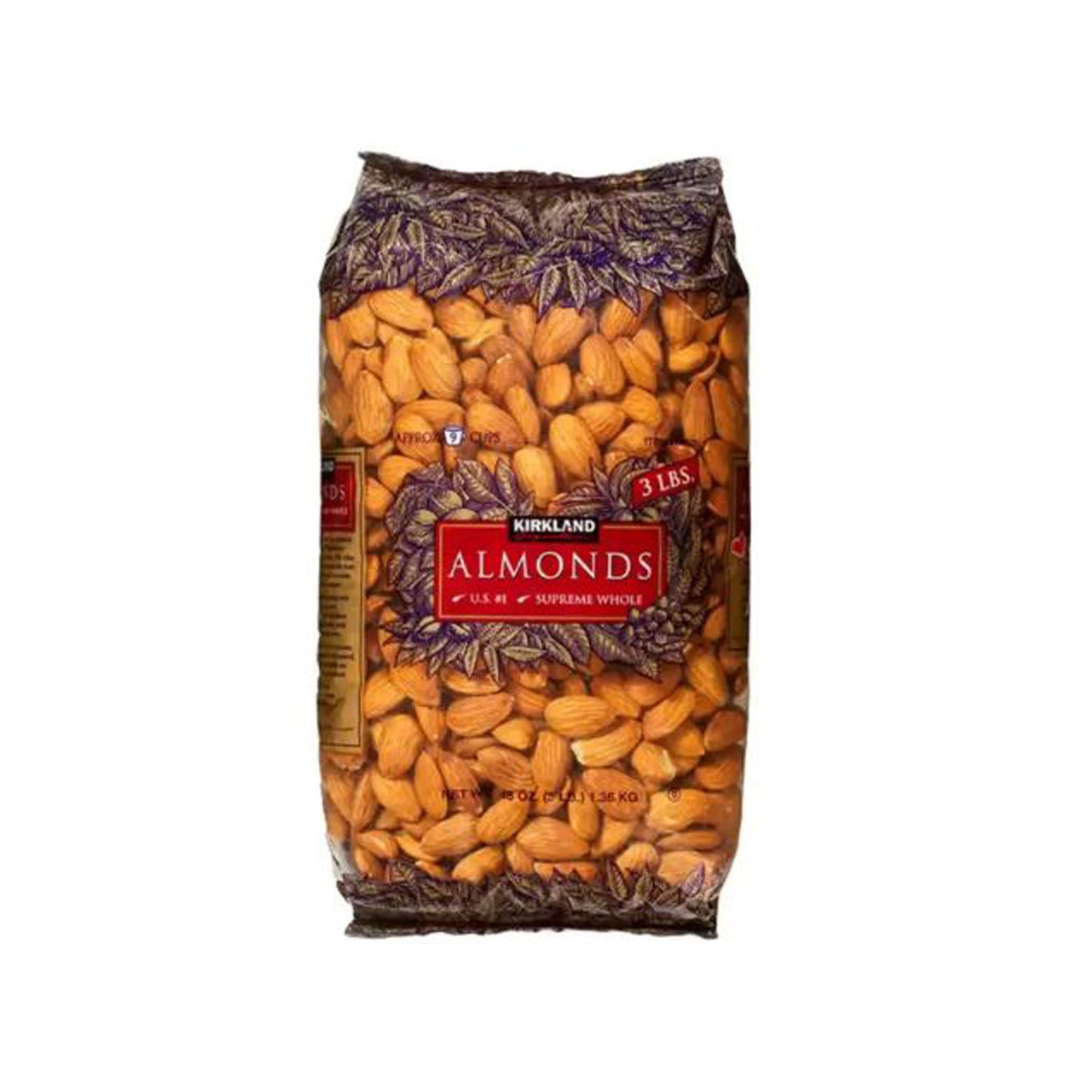 Kirkland Signature Whole Almonds, 1.36kg