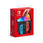 NINTENDO Switch OLED, FIFA 23 & 256 GB Memory Card Bundle - Neon Red & Blue