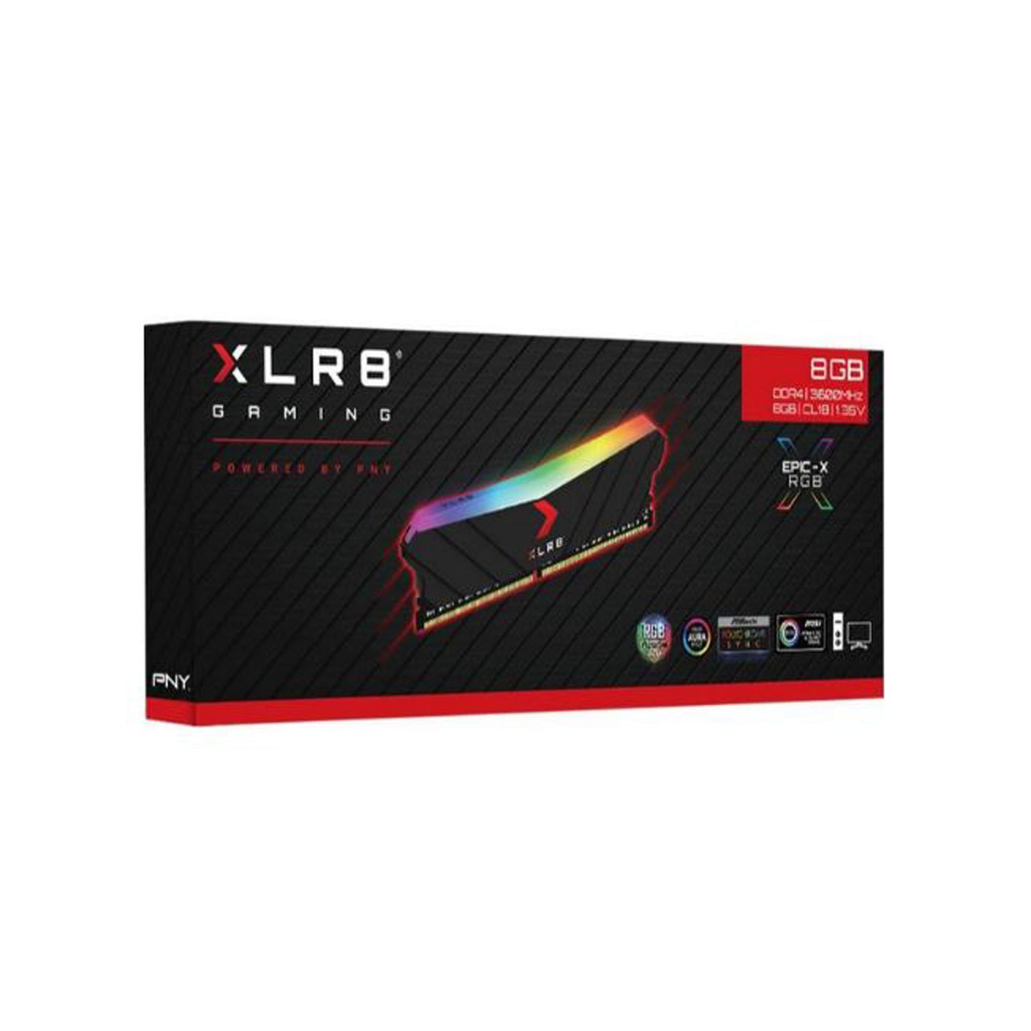 PNY XLR8 EPIC-X RGB DDR4 3600 MHz PC RAM - 8 GB