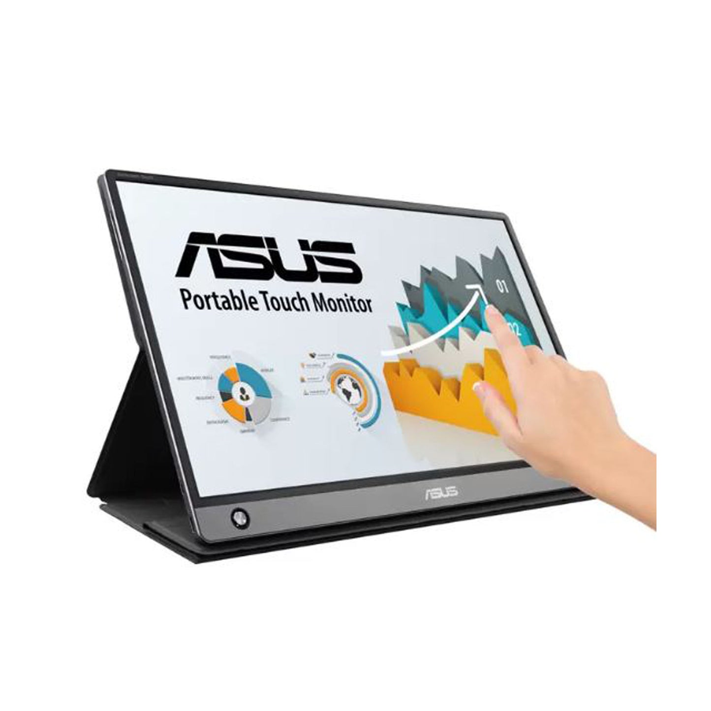 ASUS 15.6 Inch Full HD 60Hz IPS Touch Screen Portable Monitor, MB16AMT