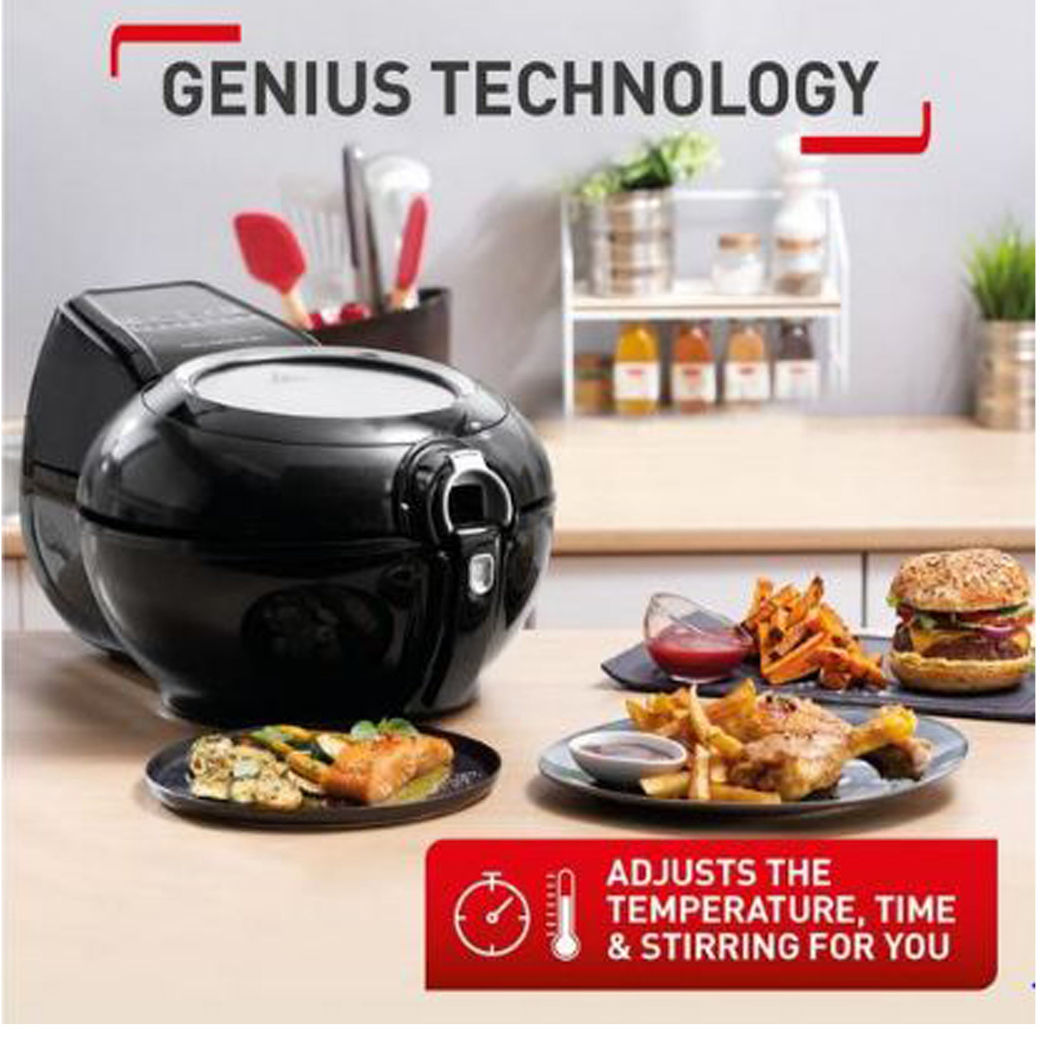 TEFAL ActiFry Genius XL 2in1 YV970840 Air Fryer Black IMPERIAL HOUSEWARES