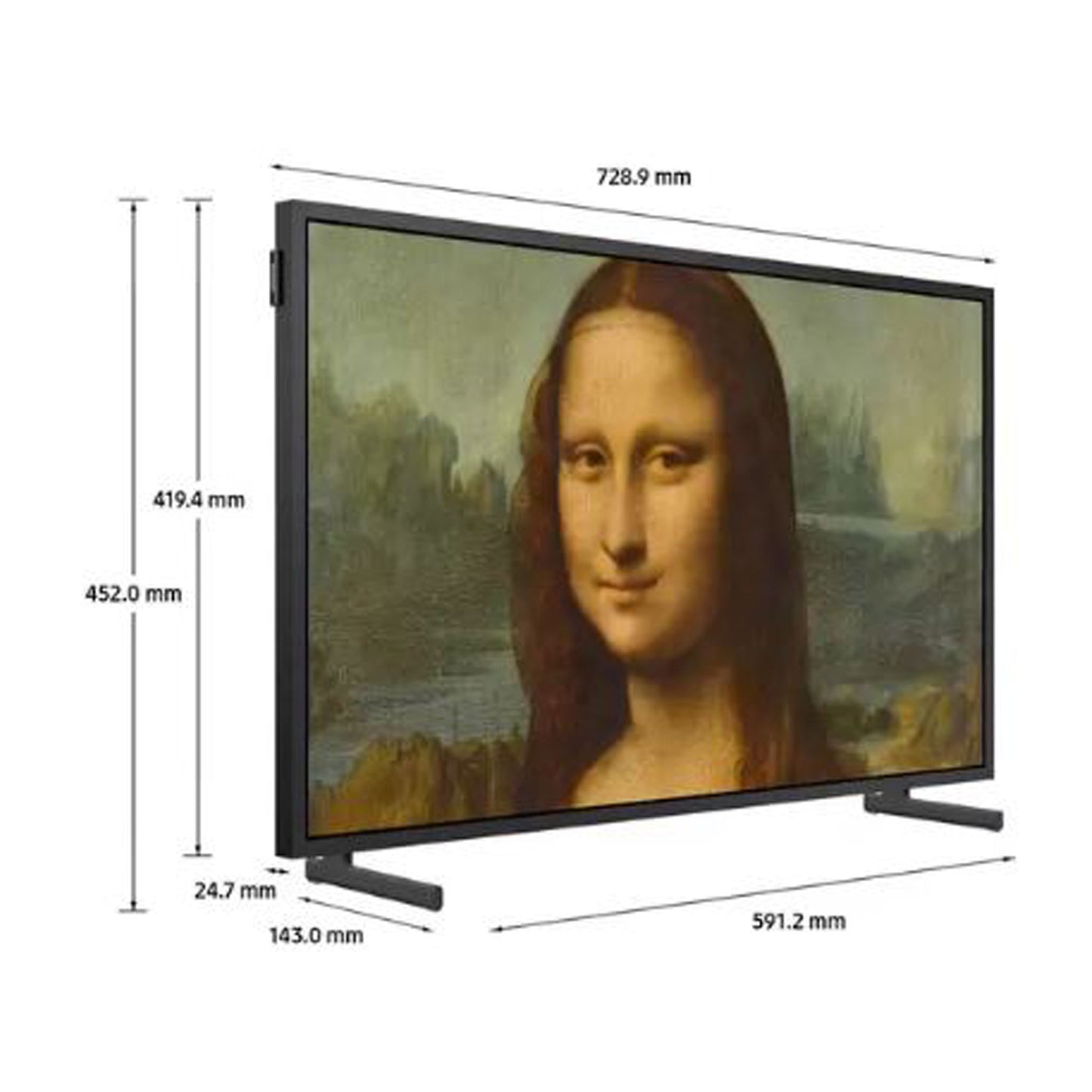 Samsung QE32LS03BBUXXU, The Frame, 32 Inch QLED Full HD Smart TV