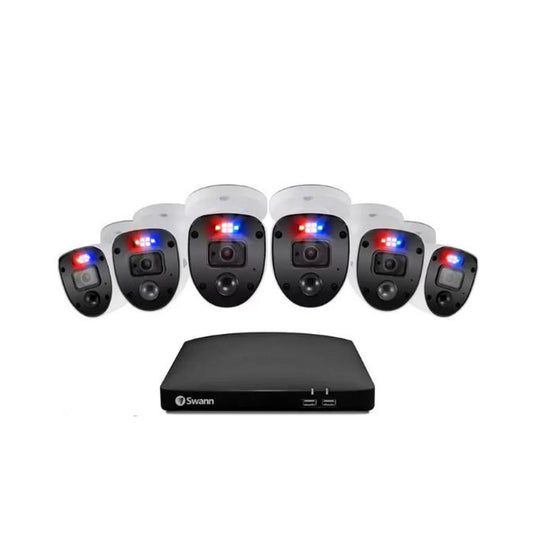 Swann 8 Channel 1TB DVR Recorder with 6 x 1080p Full HD Enforcer Cameras, SWDVK-846806SL