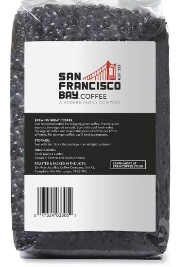 San Francisco Bay French Roast Whole Bean Coffee, 908g